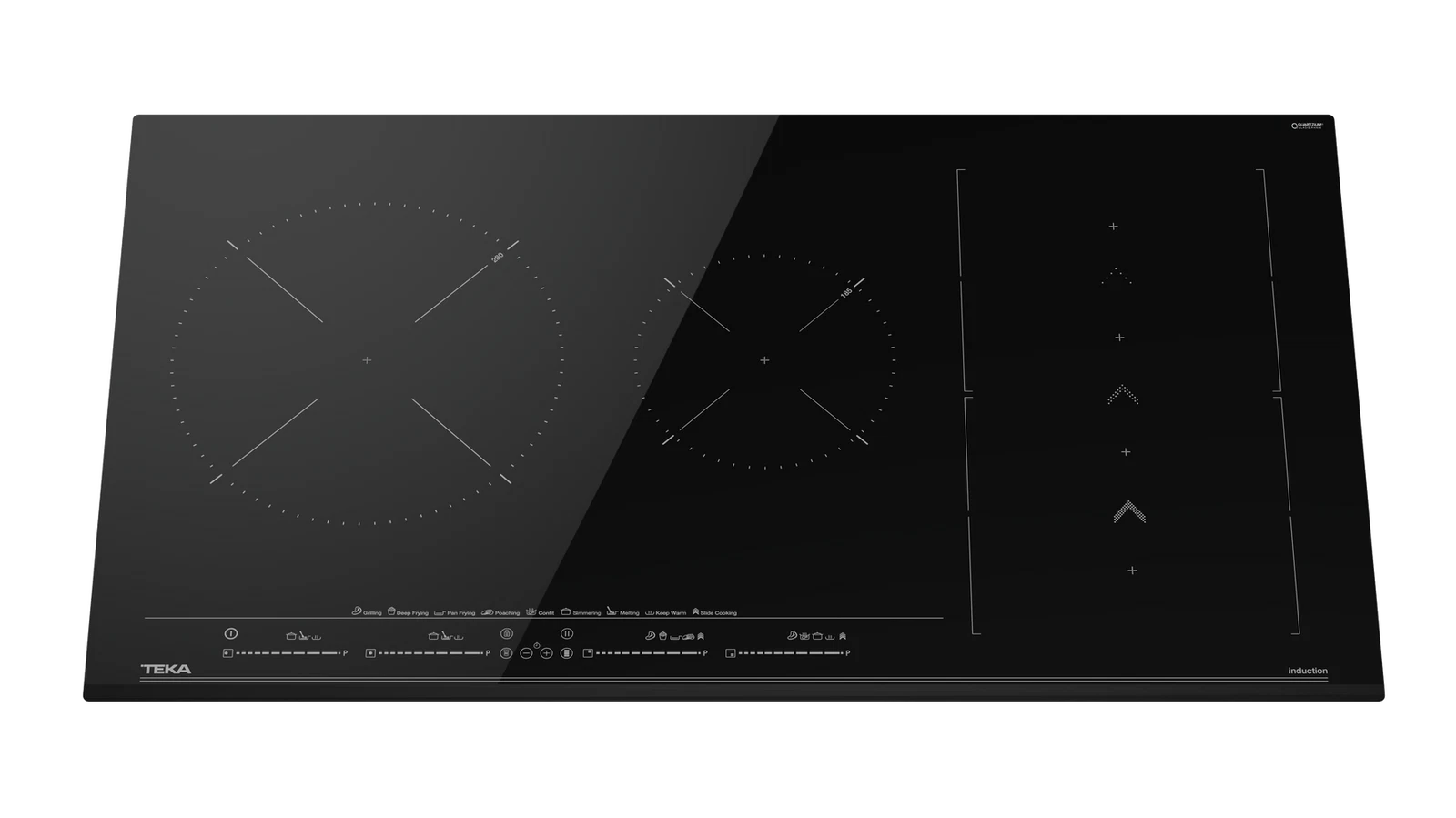Индукционная варочная панель Flex MasterSense Slide Cooking 90 см IZS 96700 MST BLACK