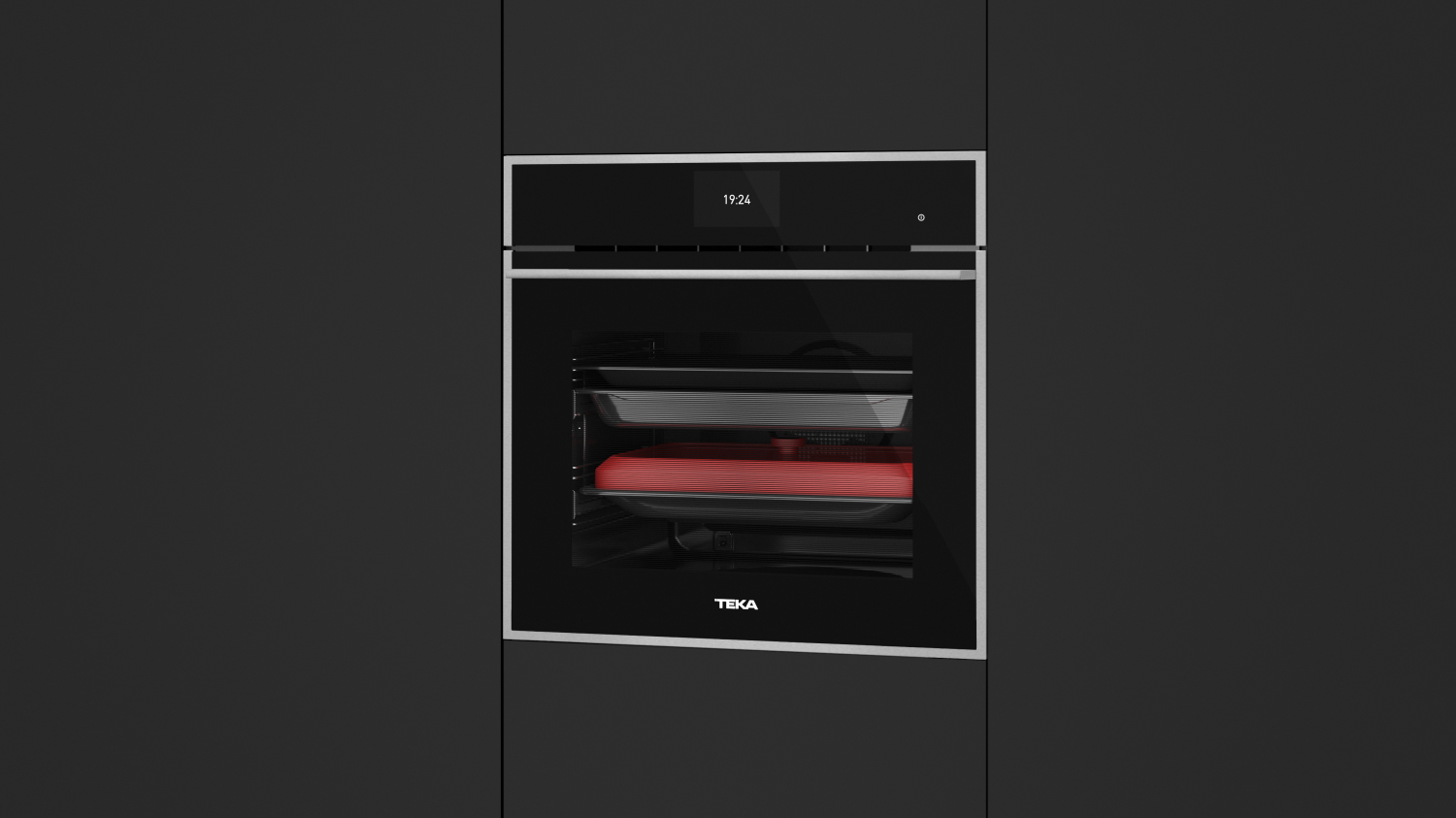 Духовой шкаф электрический Teka Maestro iOVEN BLACK-SS Чёрное Стекло