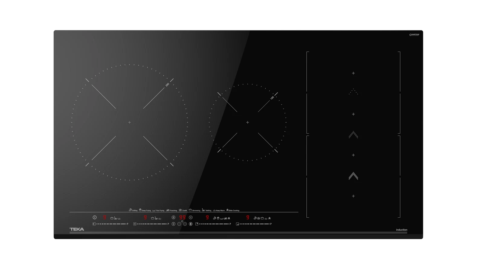 Индукционная варочная панель Flex MasterSense Slide Cooking 90 см IZS 96700 MST BLACK