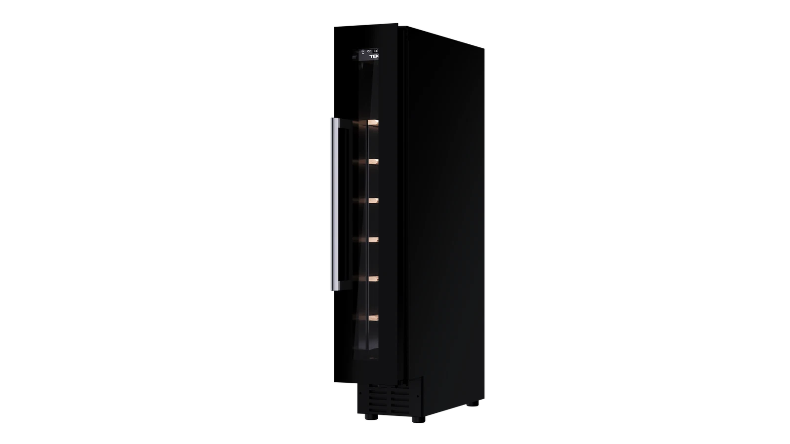 Встраиваемый винный кулер подстольного монтажа RVU 10008 BLACK GLASS