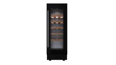 Встраиваемый винный кулер подстольного монтажа RVU 10020 BLACK GLASS