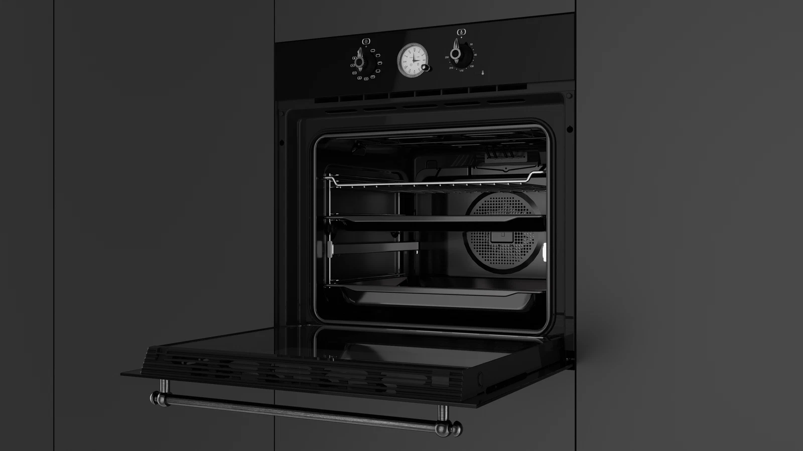 Духовой шкаф электрический Teka Country HRB 6300 ANTHRACITE-OS Антрацитовая Эмаль/Состаренное Серебро