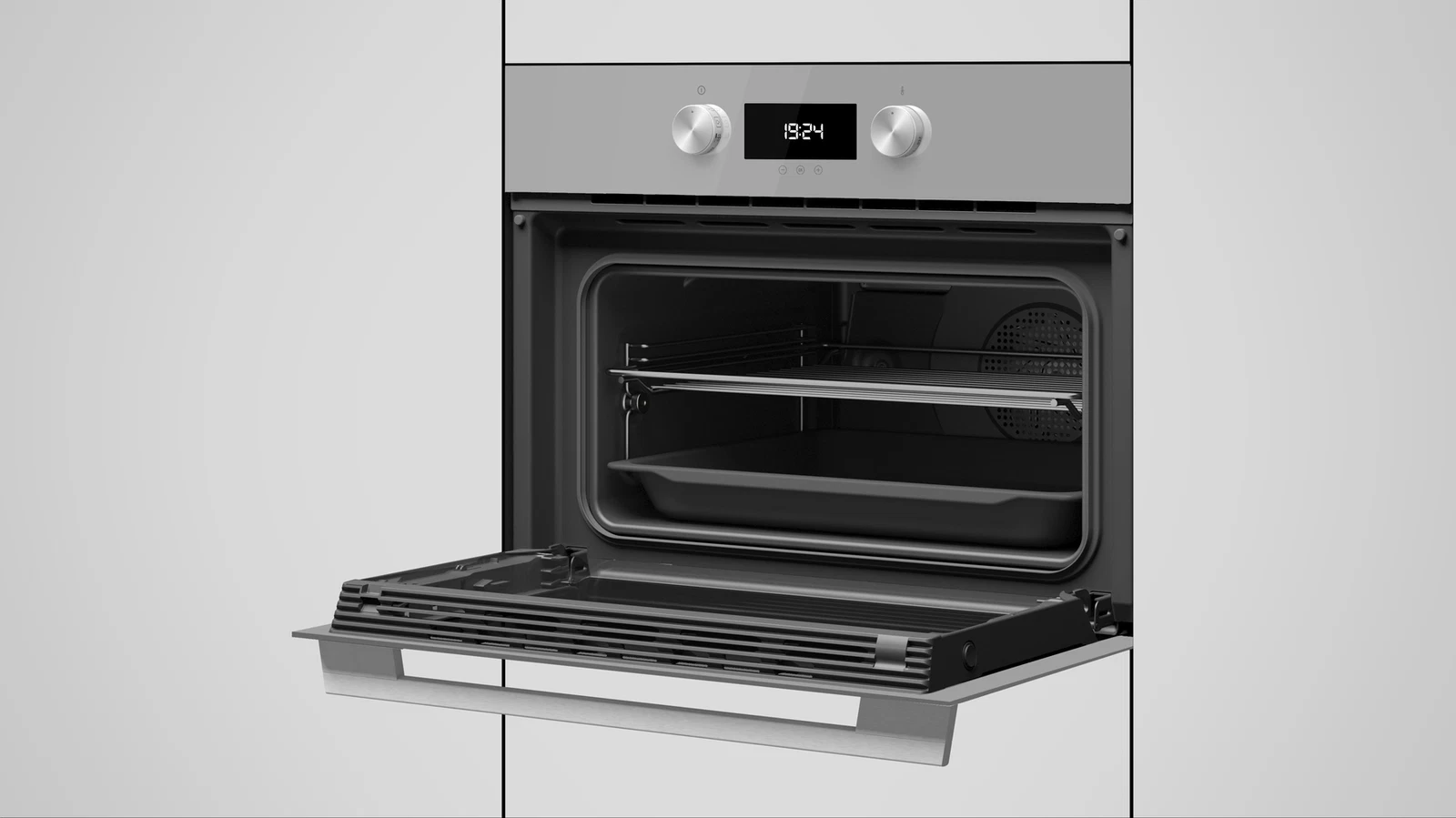 Компактный духовой шкаф  Teka Urban HLC 8400 STEAM GREY Серый Пар