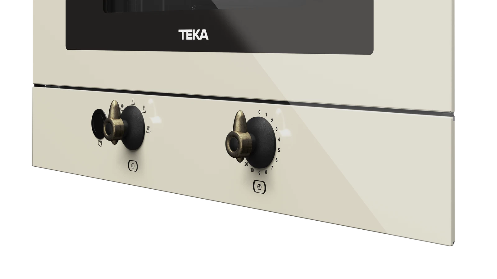 Встраиваемая микроволновая печь Teka Country MWR 22 BI VANILLA-OB Ванильная Эмаль/Состаренная Бронза