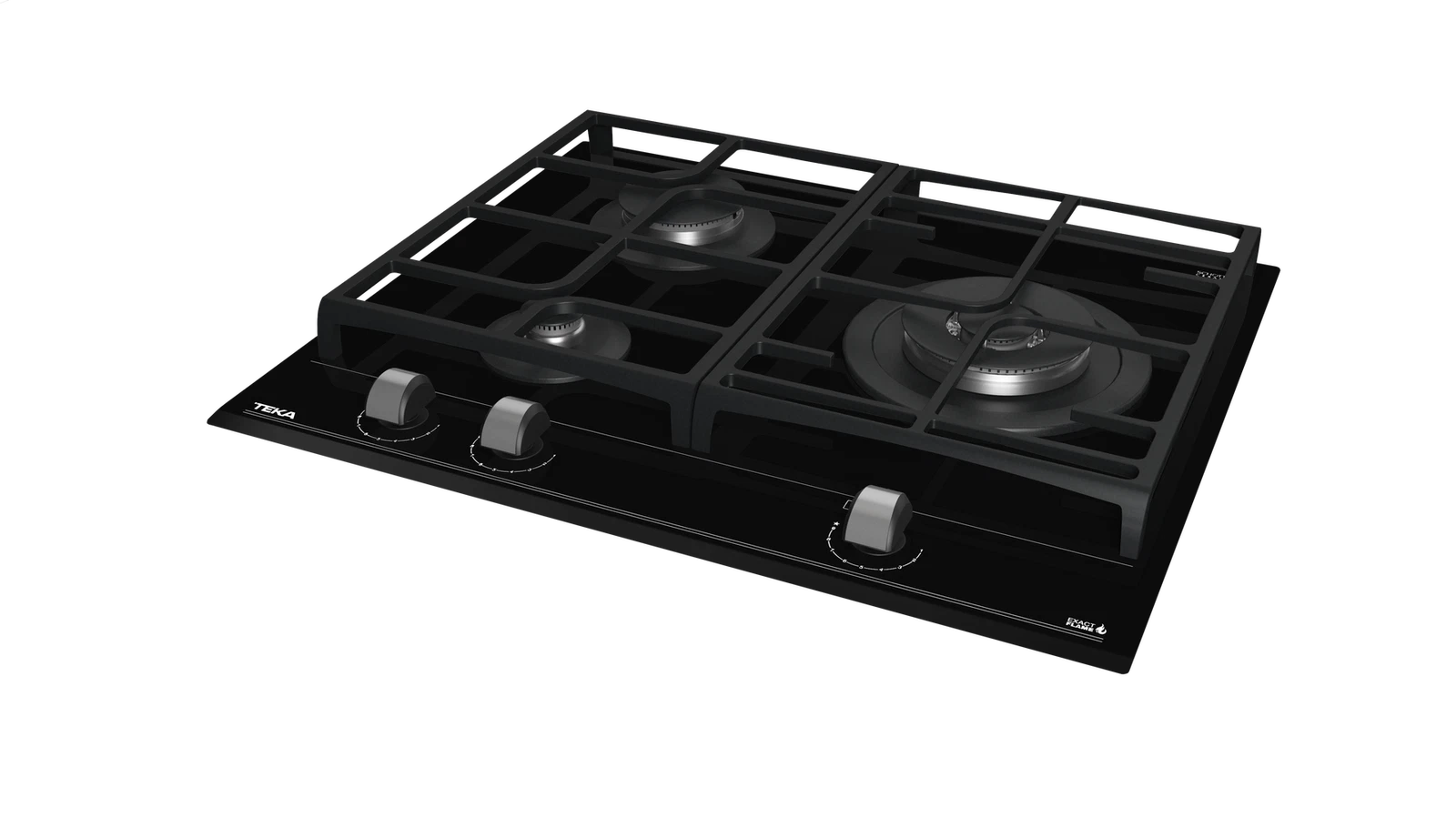 Варочная панель газ на стекле 60 см GZC 63310 XBN BLACK