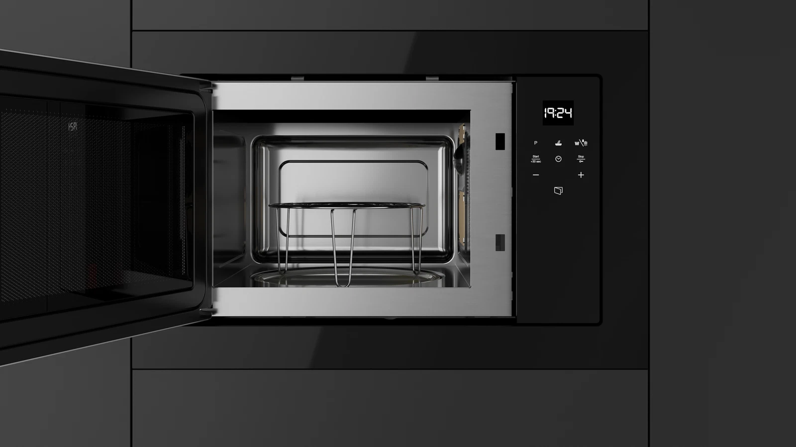 Встраиваемая микроволновая печь Teka Urban ML 8210 BIS NIGHT RIVER BLACK Ночная Река