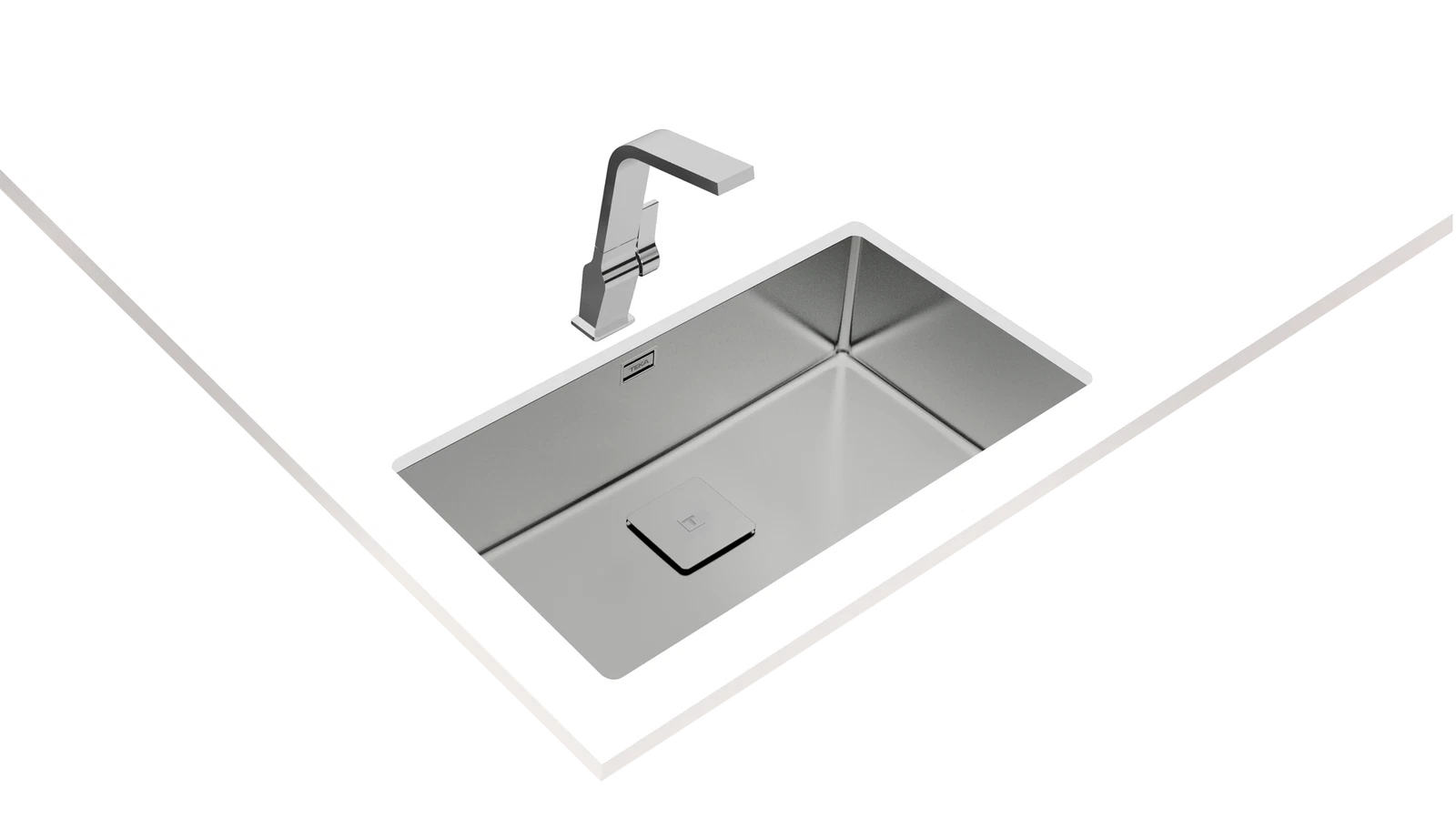 Мойка из нержавеющей стали Teka  FLEXLINEA RS15 71.40 POLISHED Полированная подстольного монтажа / монтаж заподлицо / монтаж сверху (плоский кант)