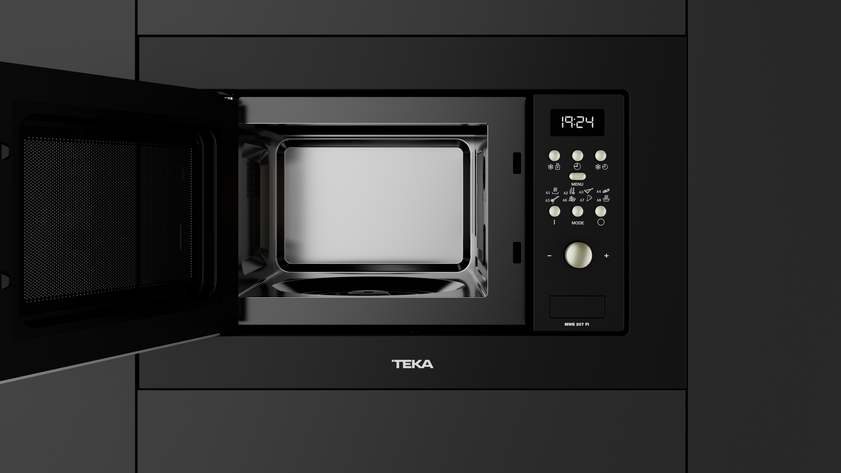 Встраиваемая микроволновая печь Teka Universo MWE 207 FI BLACK Чёрная Эмаль