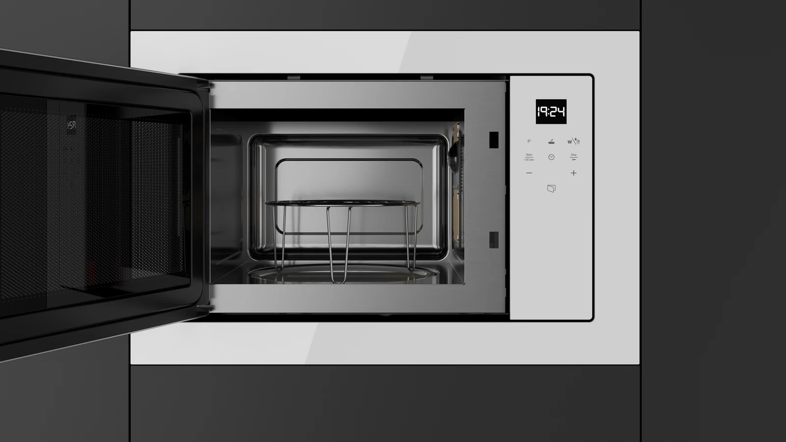 Встраиваемая микроволновая печь Teka Urban ML 8210 BIS WHITE MARBLE Белое Стекло