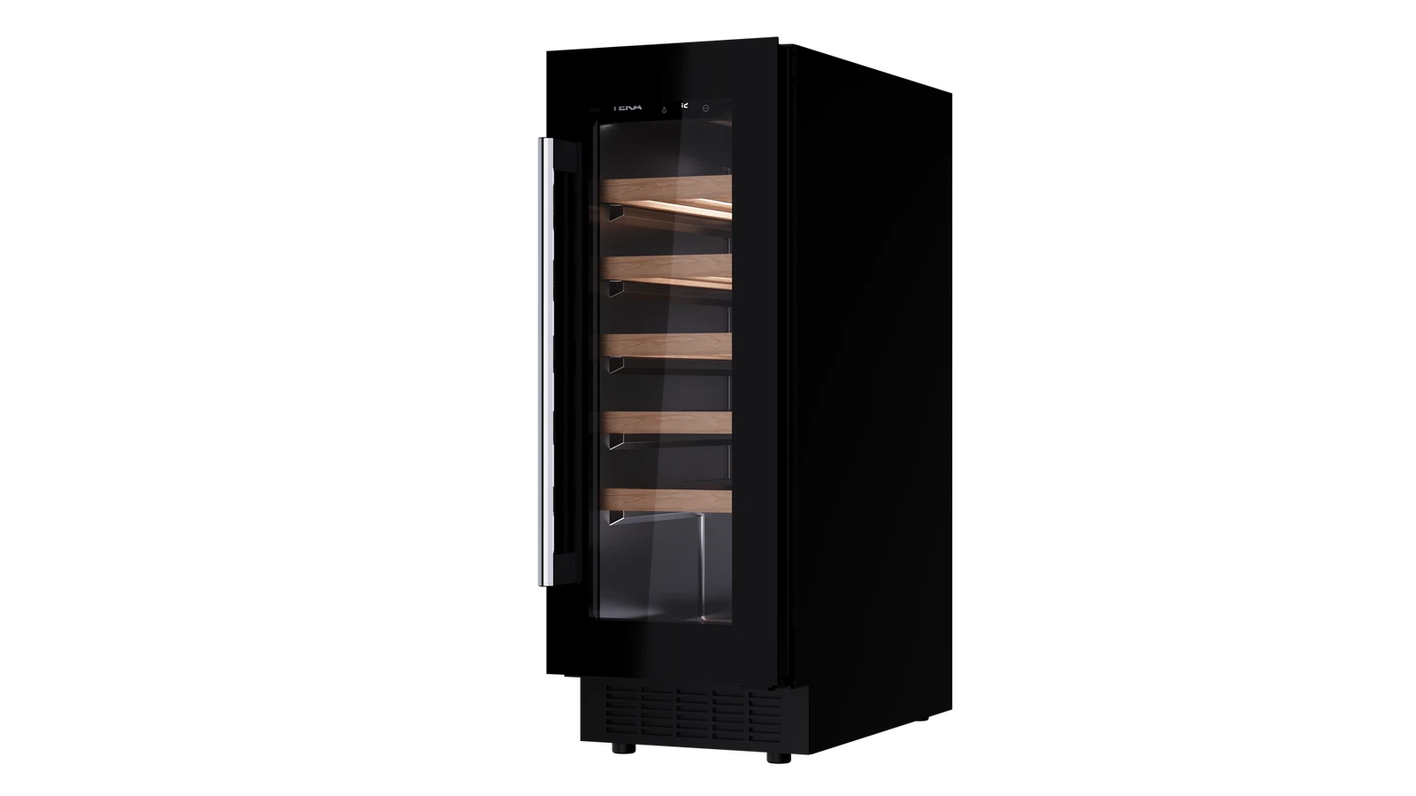 Встраиваемый винный кулер подстольного монтажа RVU 10020 BLACK GLASS