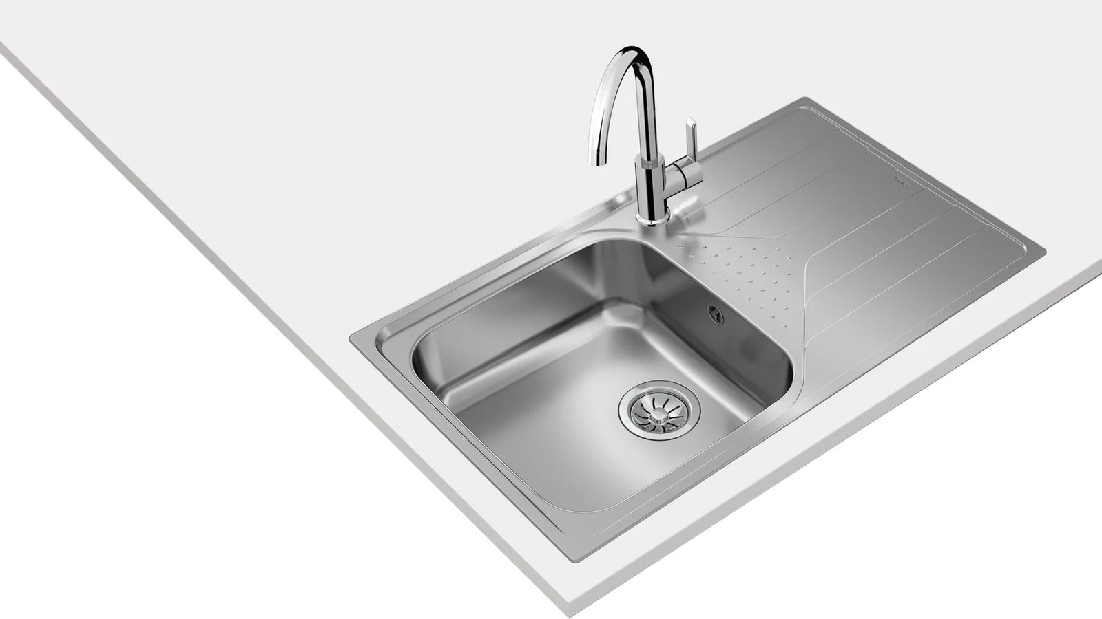 Мойка из нержавеющей стали врезная Teka  UNIVERSE 50 T-XP 1B 1D PLUS POLISHED Полированная