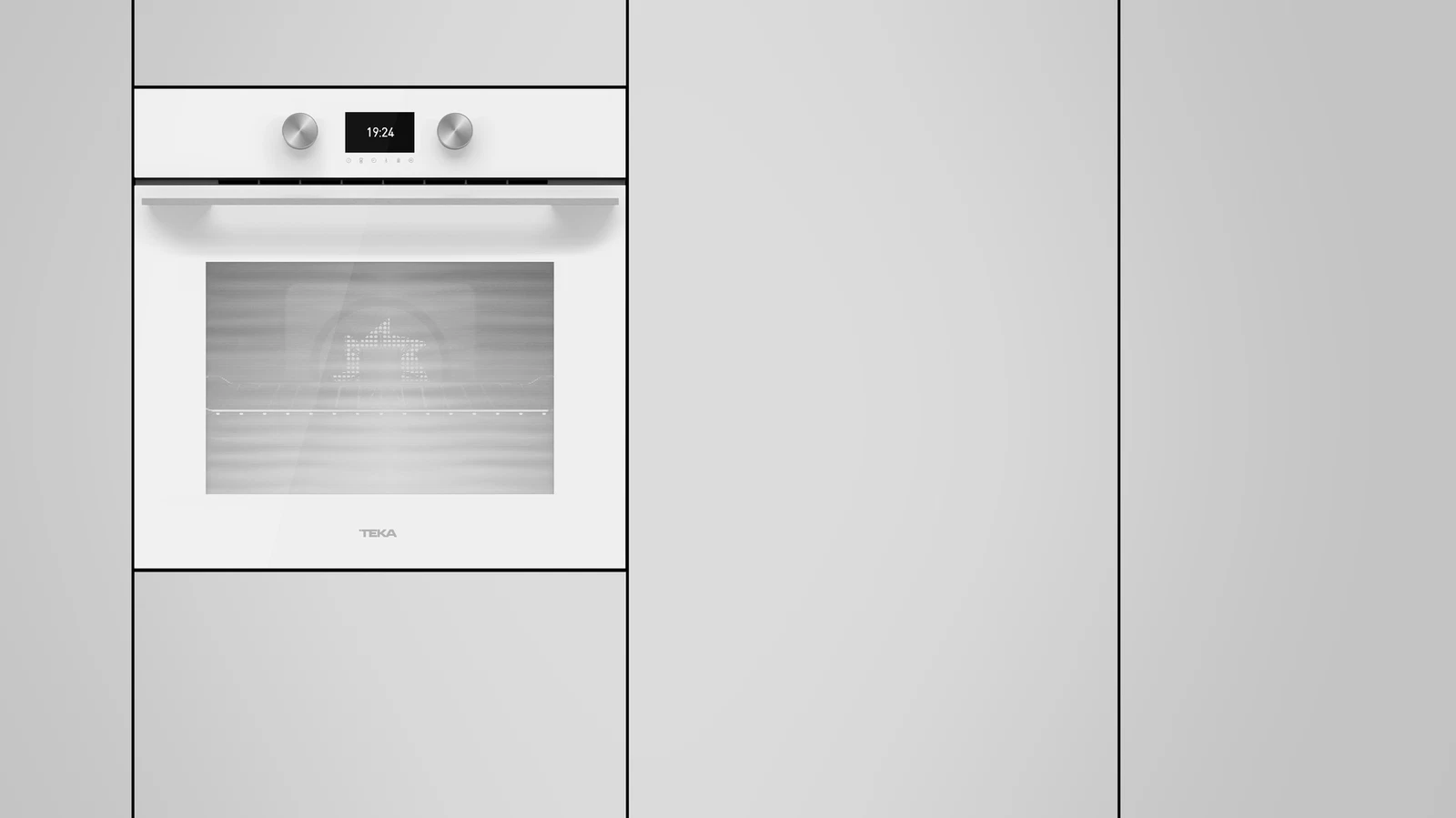 Духовой шкаф электрический Teka Urban HLB 8600 WHITE MARBLE Белое Стекло