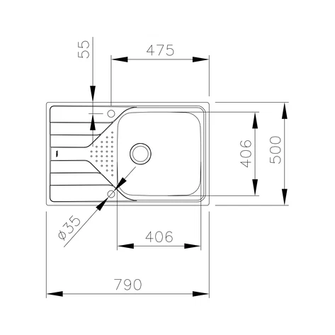 Мойка из нержавеющей стали врезная Teka  UNIVERSE 50 T-XM 1B 1D MAX MCTXT Микротекстурированная