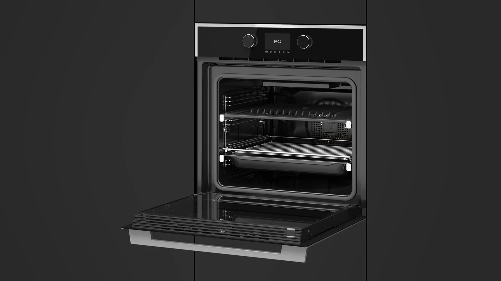 Духовой шкаф электрический Teka Maestro STEAKMASTER BLACK-SS Чёрное Стекло