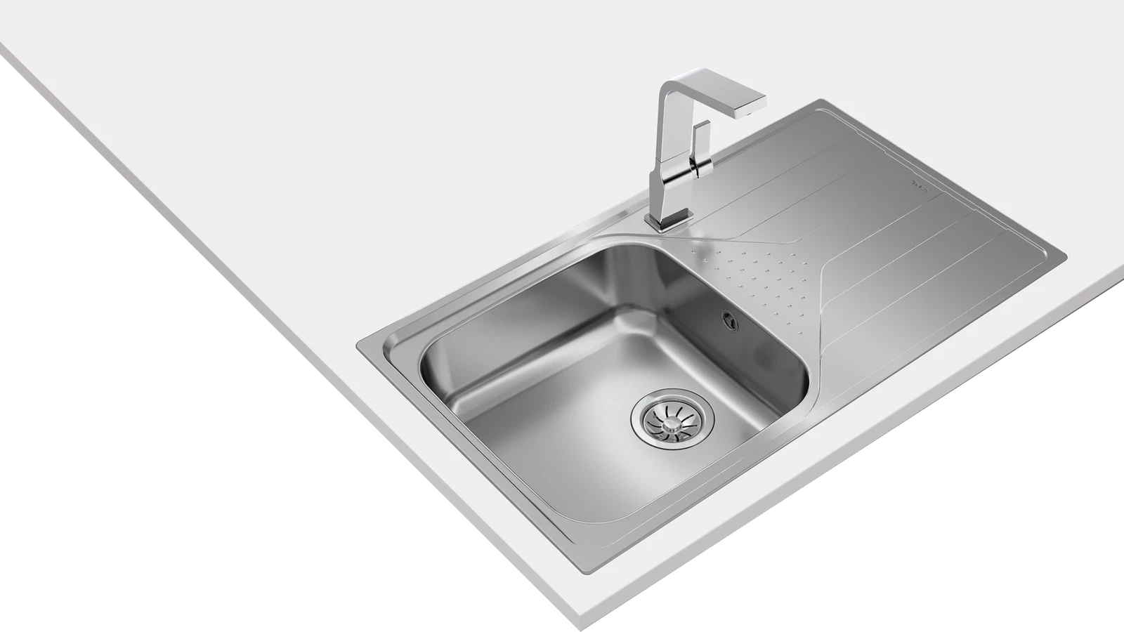 Мойка из нержавеющей стали врезная Teka  UNIVERSE 50 T-XP 1B 1D PLUS POLISHED Полированная