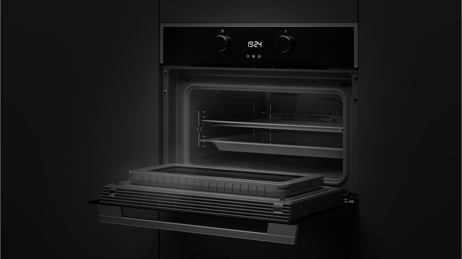 Компактный духовой шкаф  Teka Maestro HLC 844 C BLACK-SS Чёрное Стекло