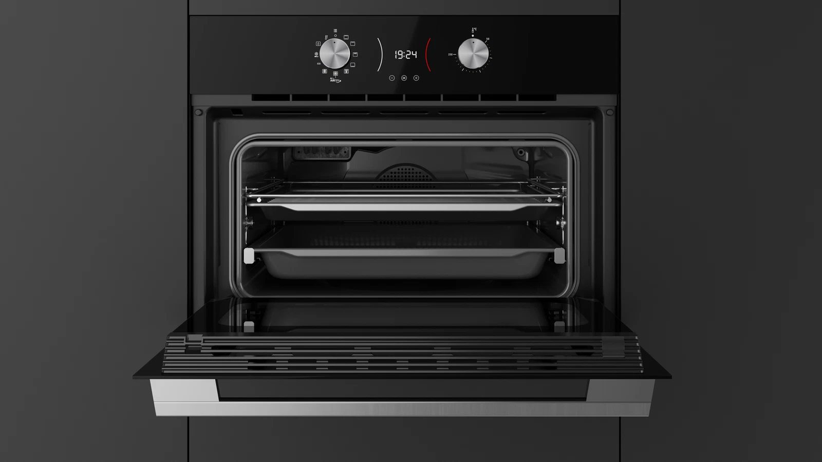 Компактный духовой шкаф  Teka Urban AIRFRY HLC 8406 NIGHT RIVER BLACK Ночная Река