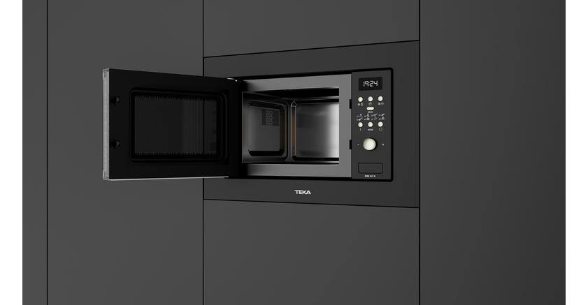 Встраиваемая микроволновая печь Teka Universo MWE 207 FI BLACK Чёрная Эмаль