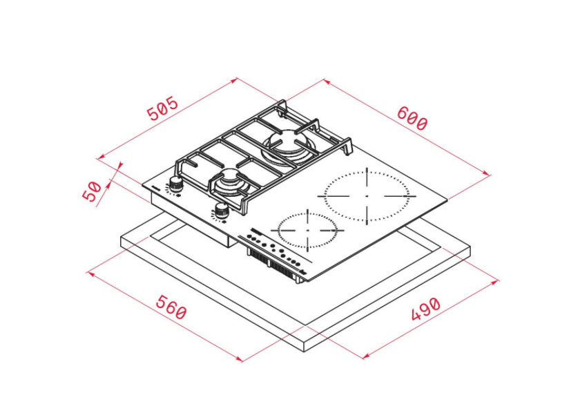 Варочная панель Teka Twin IG 620 2G AI AL CI