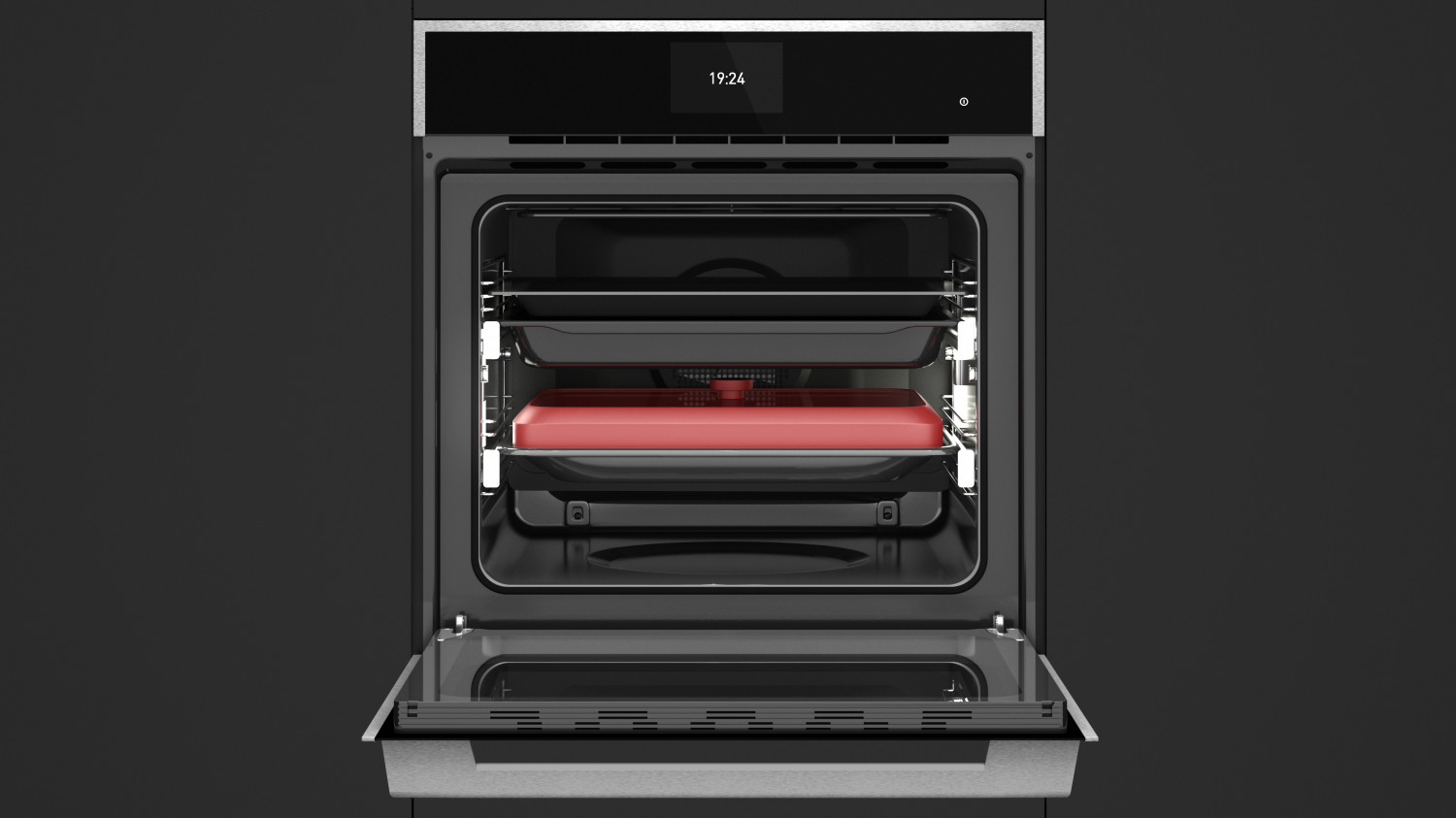 Духовой шкаф электрический Teka Maestro iOVEN BLACK-SS Чёрное Стекло