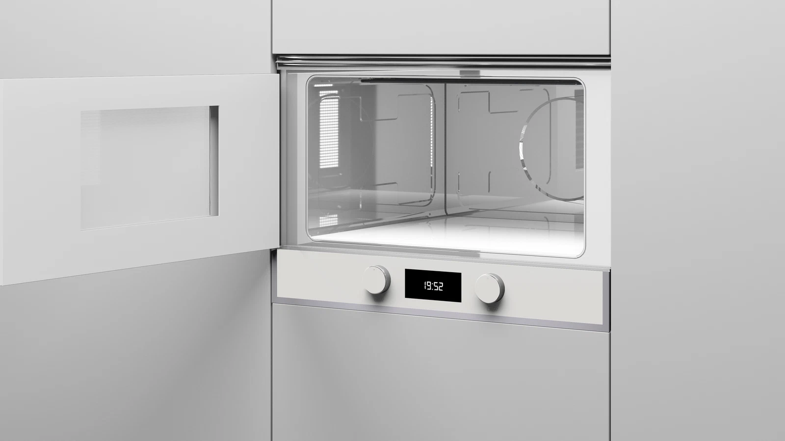 Встраиваемая микроволновая печь Teka Maestro ML 822 BIS L WHITE-SS Белое Стекло