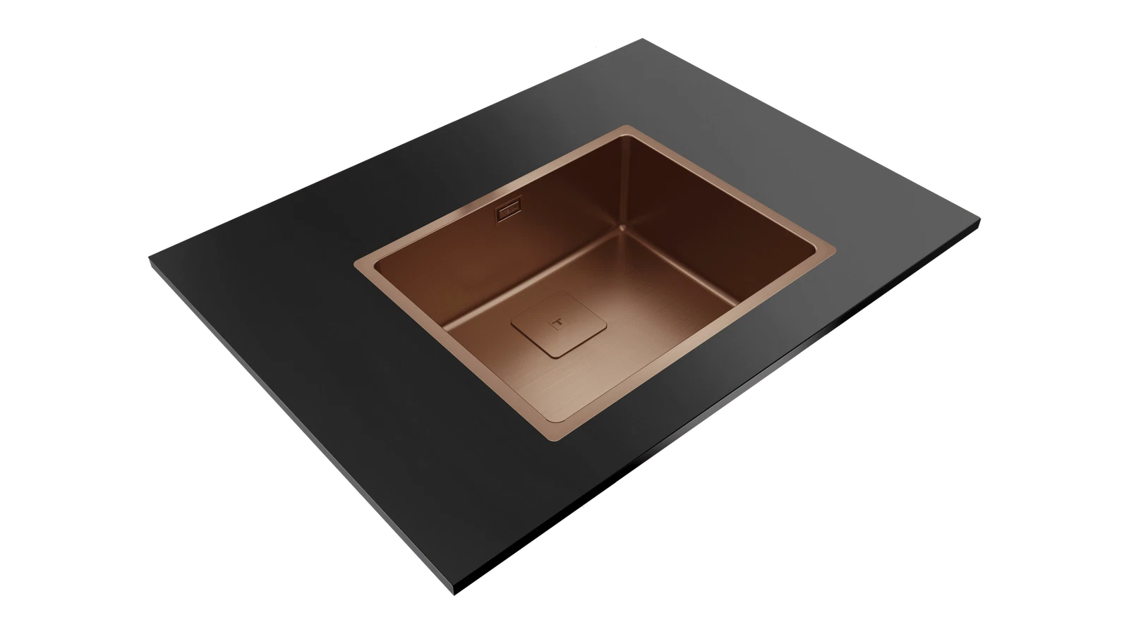 Мойка из нержавеющей стали Teka  FLEXLINEA RS15 50.40 SQ PVD COPPER PVD покрытие / 
Медь подстольного монтажа / монтаж заподлицо / монтаж сверху (плоский кант)