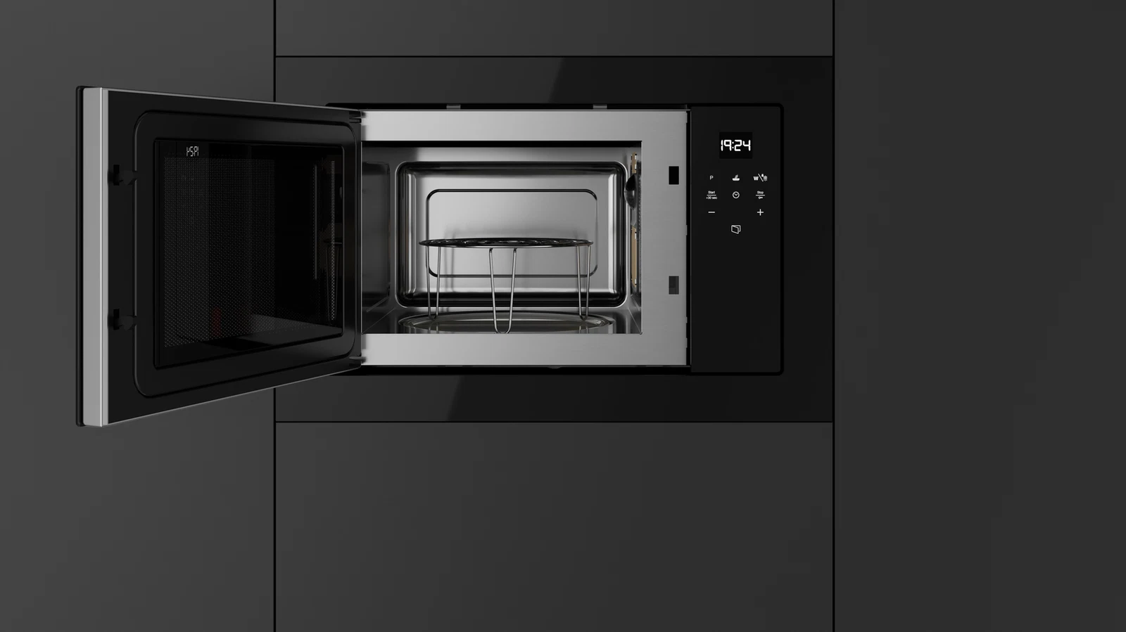 Встраиваемая микроволновая печь Teka Urban ML 8210 BIS NIGHT RIVER BLACK Ночная Река