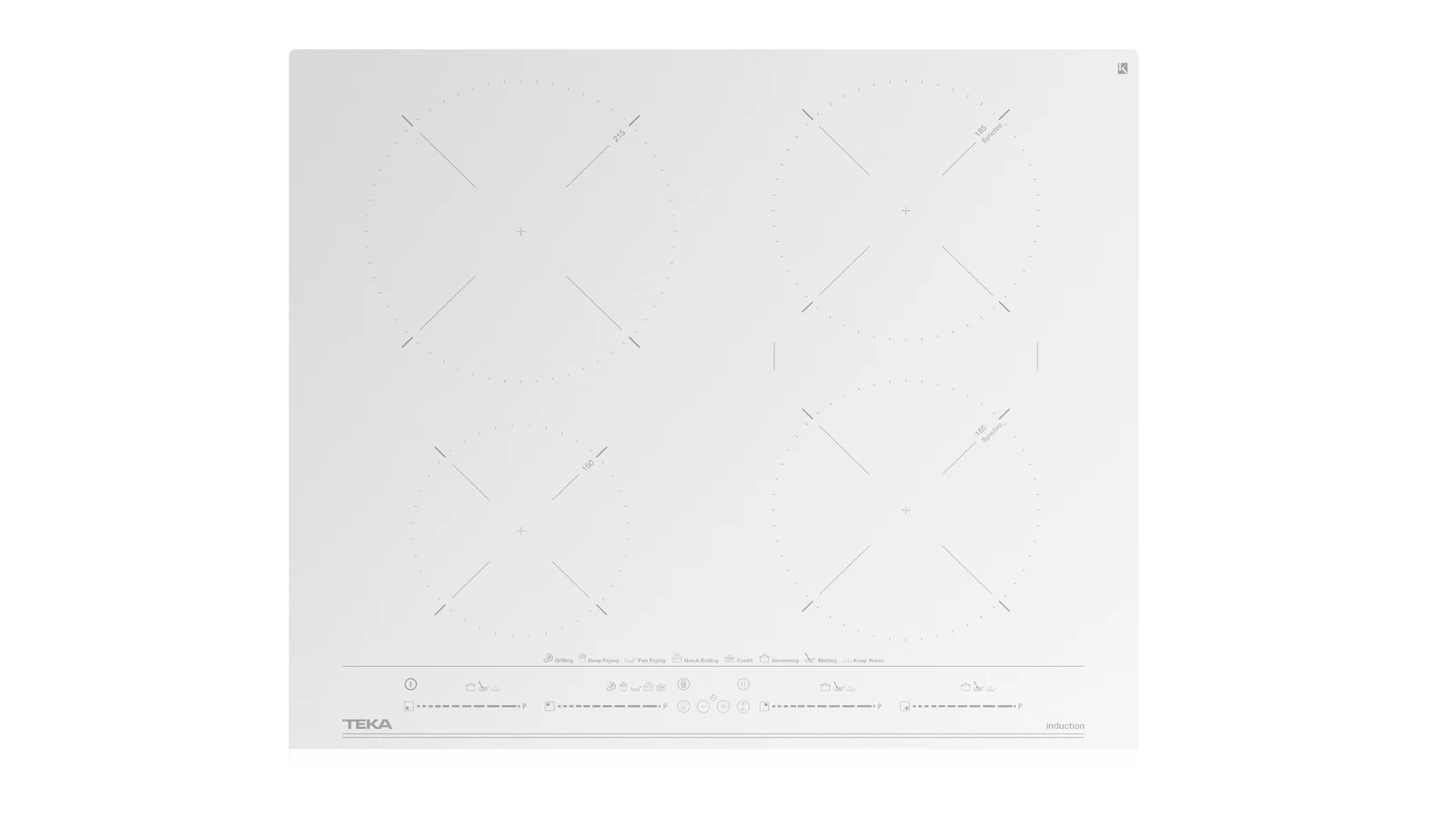 Индукционная варочная панель Synchro MasterSense 60 см IZC 64630 MST WHITE