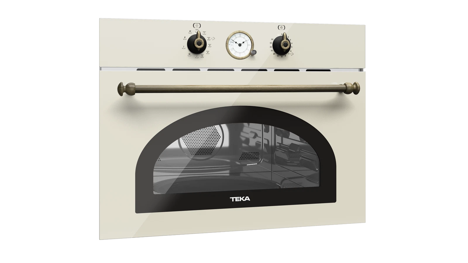 Встраиваемая микроволновая печь Teka Country MWR 32 BIA VANILLA-OB Ванильная Эмаль/Состаренная Бронза