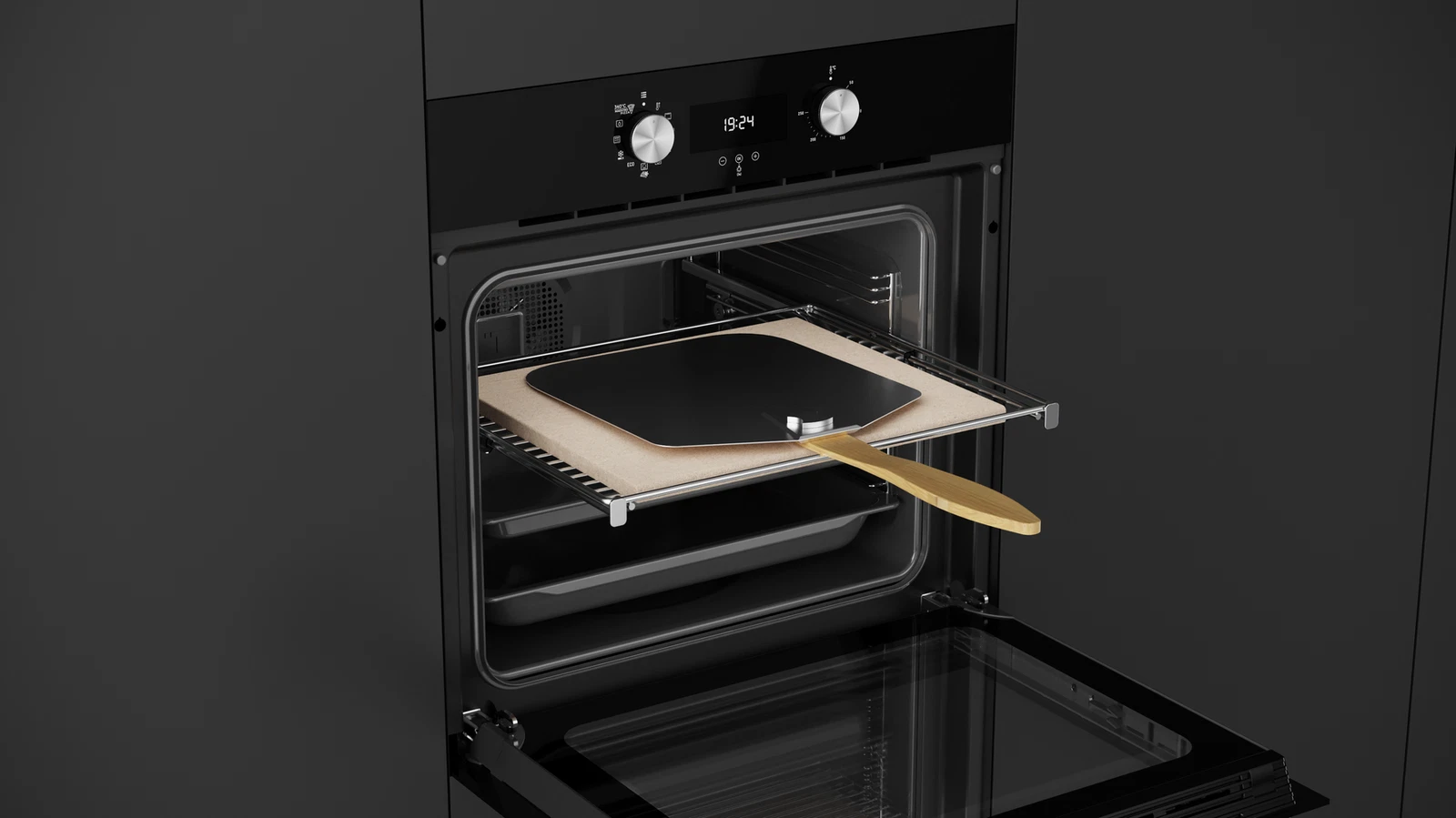 Духовой шкаф электрический Teka Urban MAESTROPIZZA HLB 8510P NIGHT RIVER BLACK Ночная Река