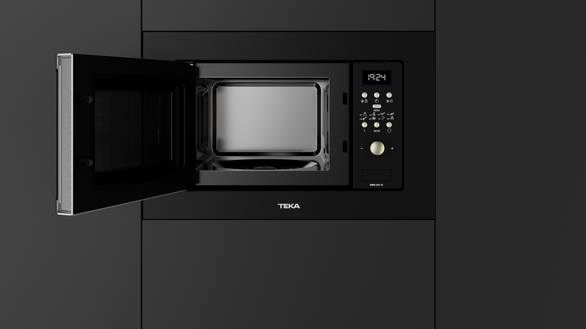 Встраиваемая микроволновая печь Teka Universo MWE 207 FI BLACK Чёрная Эмаль