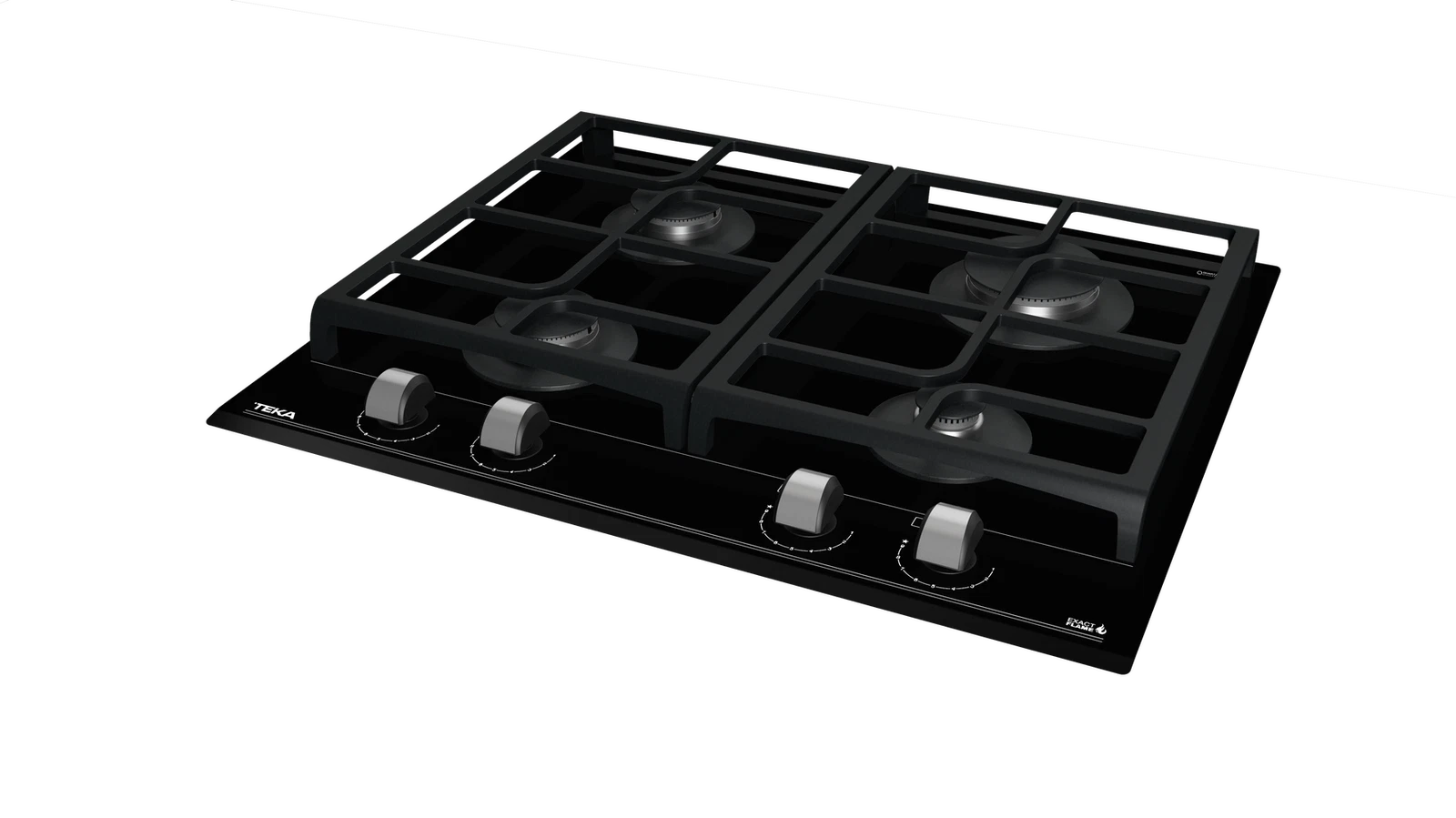 Варочная панель газ на стекле 60 см GZC 64300 XBN BLACK