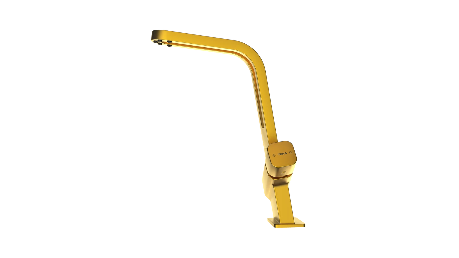 Дизайнерский смеситель Opera. Люксовое долговечное PVD-покрытие ICO 915 BRASS