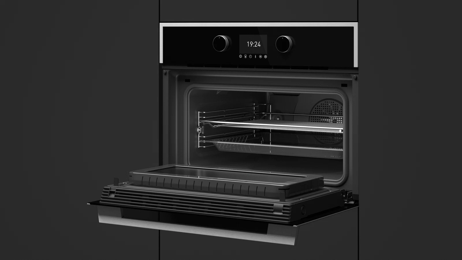 Компактный духовой шкаф  Teka Maestro HLC 847 C BLACK-SS Чёрное Стекло