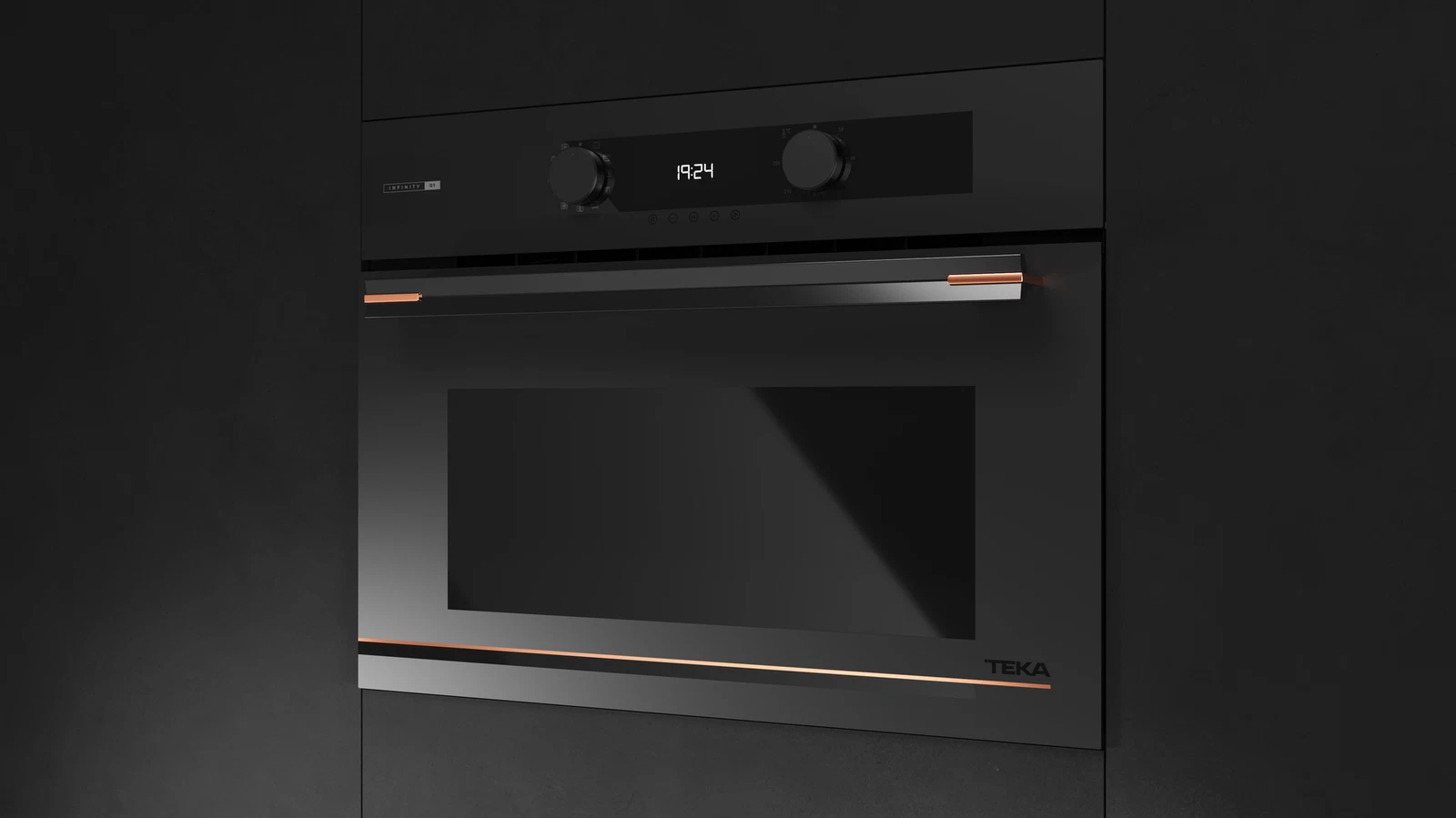 Компактный духовой шкаф  Teka Infinity HLC 84-G1 C MATT BLACK Матовый Чёрный