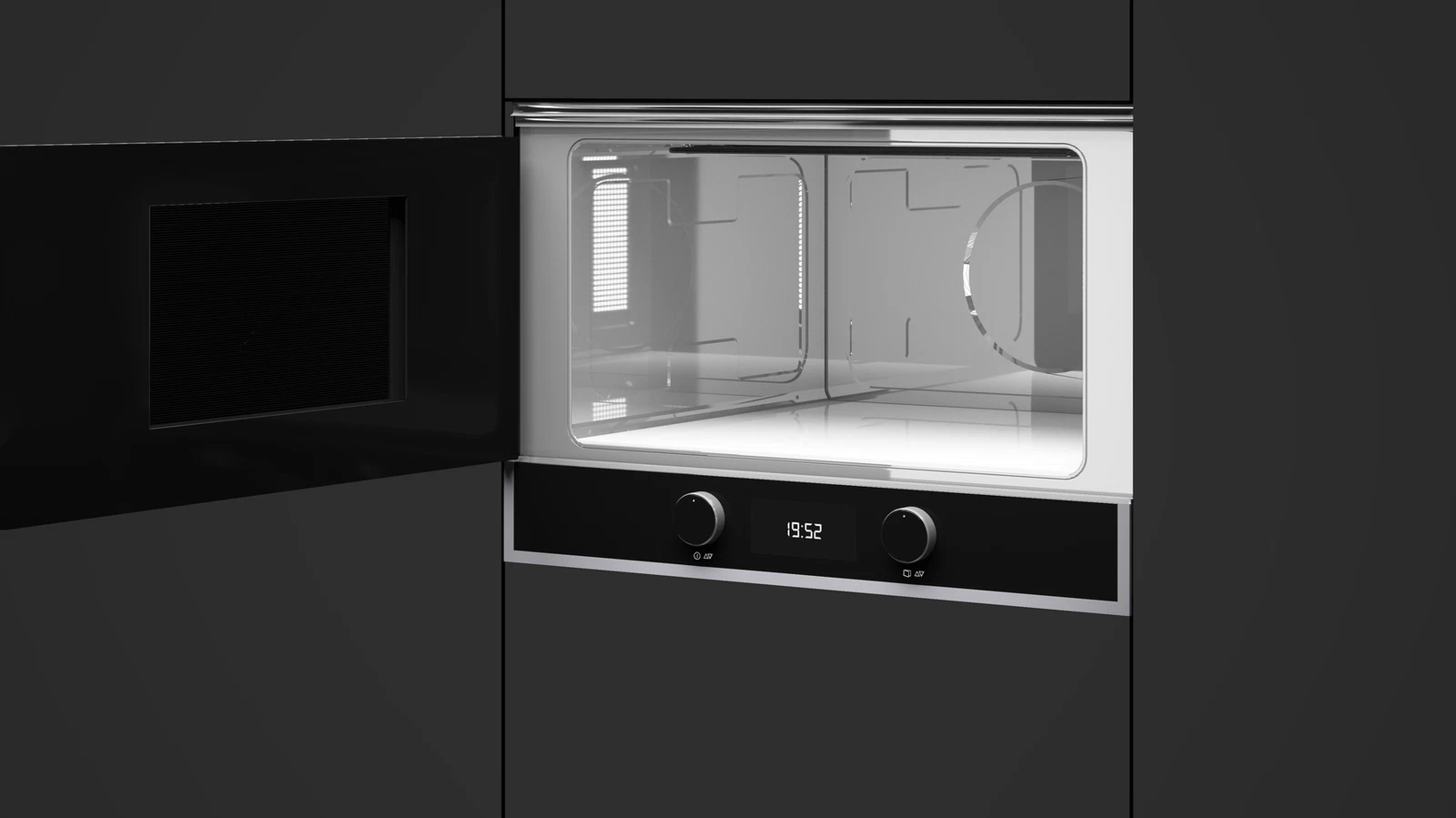 Встраиваемая микроволновая печь Teka Maestro ML 822 BIS L BLACK-SS Чёрное Стекло