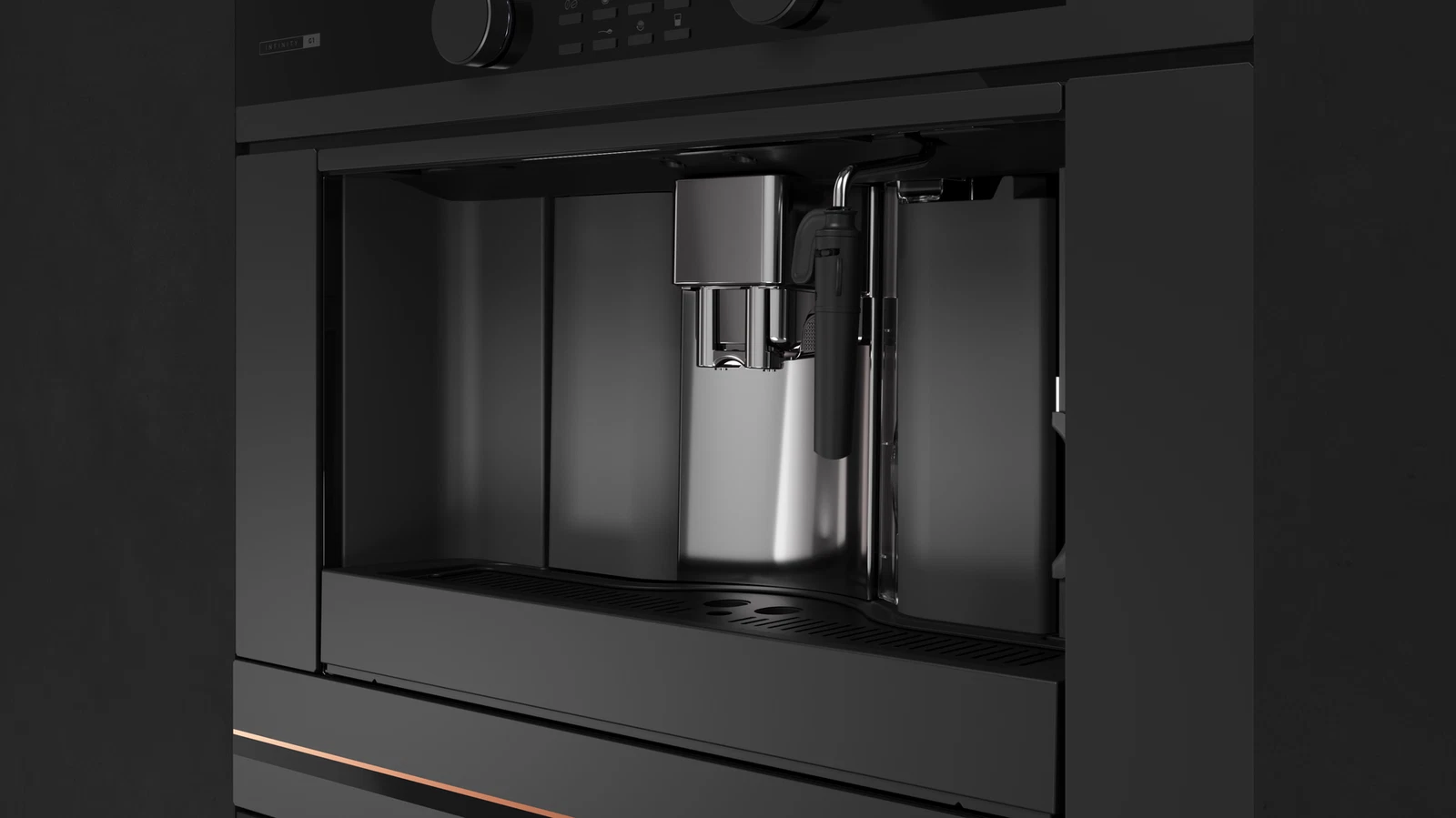 Кофемашина встраиваемая Teka Infinity CLC 85-G1 GM MATT BLACK Матовый Чёрный