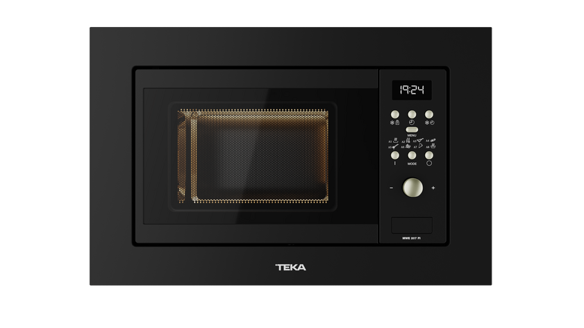 Встраиваемая микроволновая печь Teka Universo MWE 207 FI BLACK Чёрная Эмаль