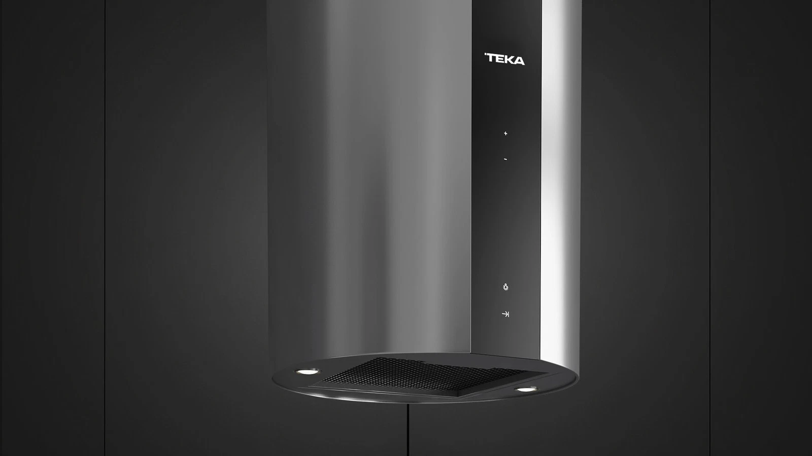 Островная/пристенная вытяжка в форме трубы CC 485 BLACK-SS