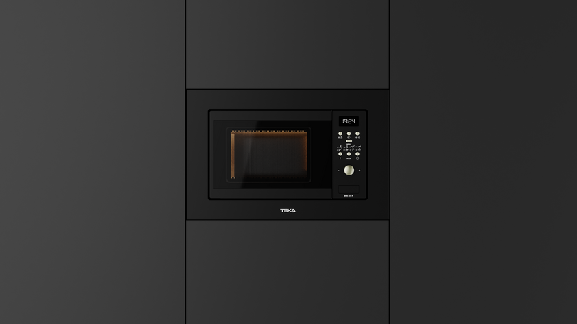 Встраиваемая микроволновая печь Teka Universo MWE 207 FI BLACK Чёрная Эмаль